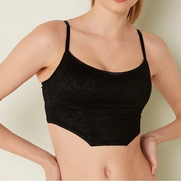 PINK
LACE LIGHTLY LINED CORSET TOP - Picture 2 of 5